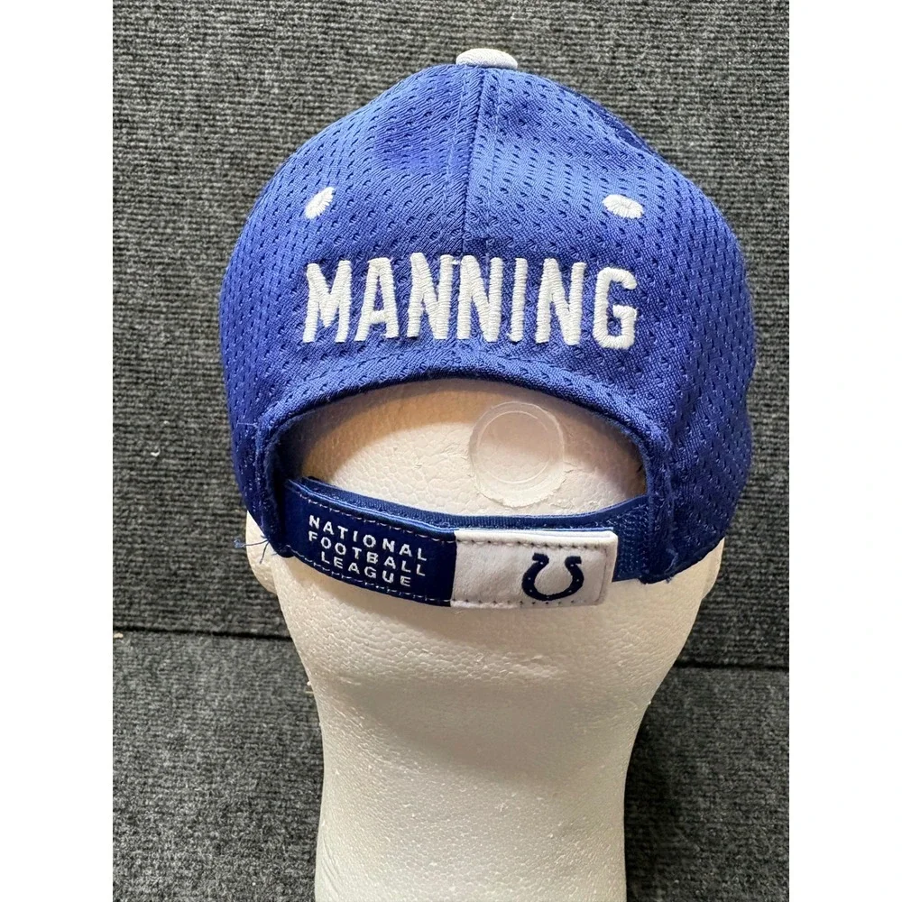 Reebok Peyton Manning Indianapolis Colts Youth Hat Blue White 18 NFL D300 RL-18B